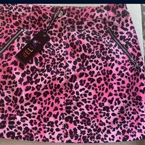 Pink Cheetah Skirt